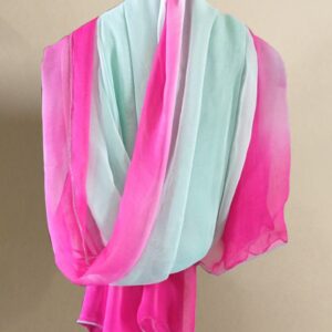 Dupatta Sky-Blue & Pink